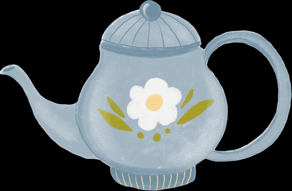 Tarde de té mientras dibujo la postal del mes.
